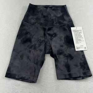 NEW Lululemon 2 Wunder Train HR Short 8” Women’s Contour Fit Gray Tie Dye
